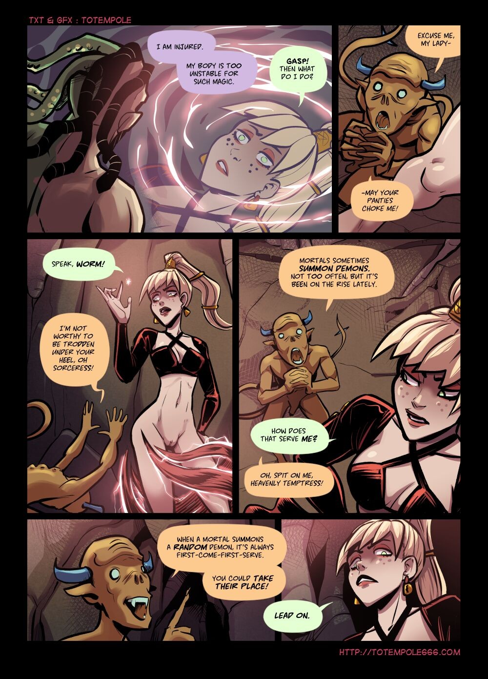 The Cummoner Part 28: Soul-Bound Sorceress Porn Comic english 12