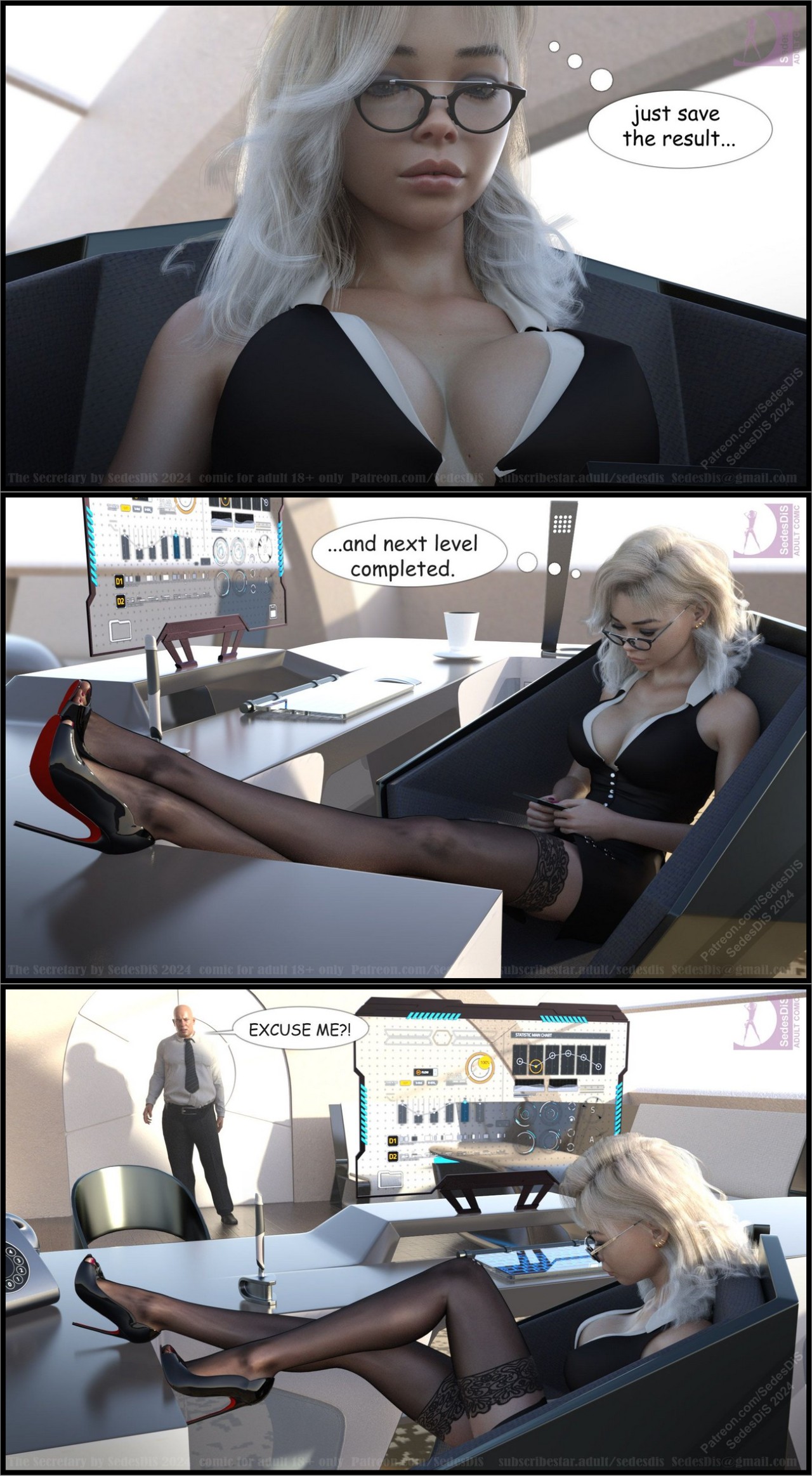 The Secretary New Boss Porn Comic english 02