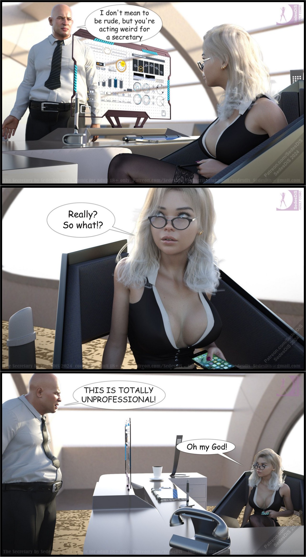 The Secretary New Boss Porn Comic english 05