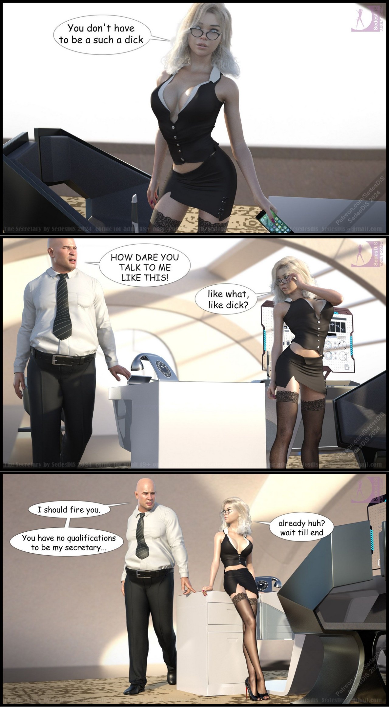 The Secretary New Boss Porn Comic english 06