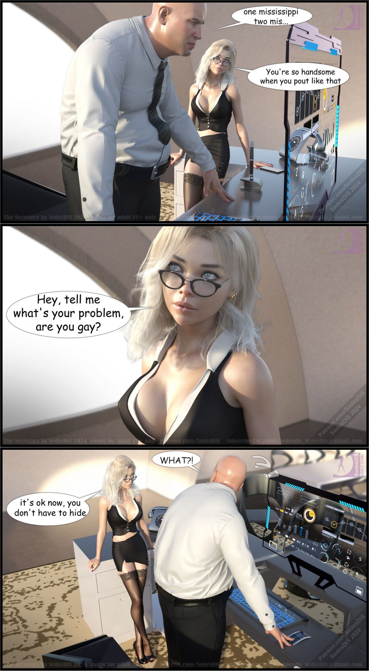 The Secretary New Boss Porn Comic english 07