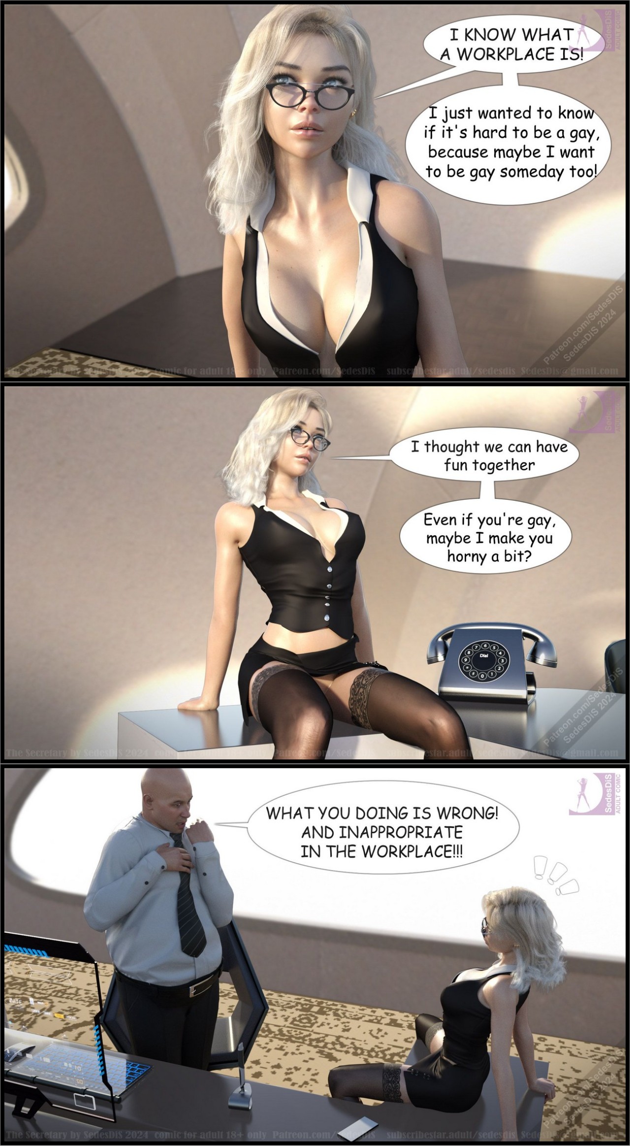 The Secretary New Boss Porn Comic english 09