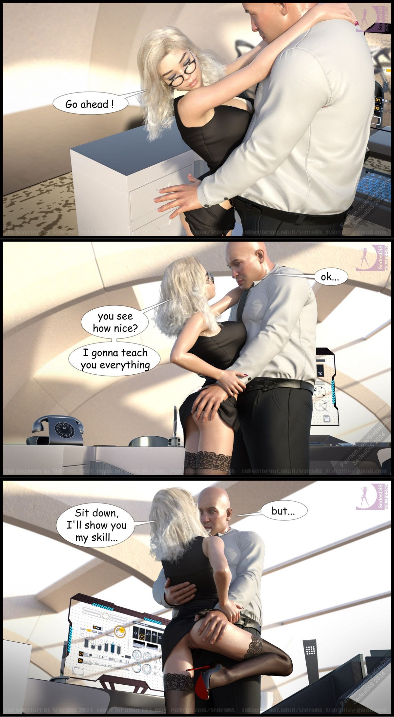 The Secretary New Boss Porn Comic english 14