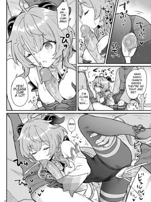 A Book Where Ganyu-chan Helps Out With Work And Letting One Out Porn Comic english 11