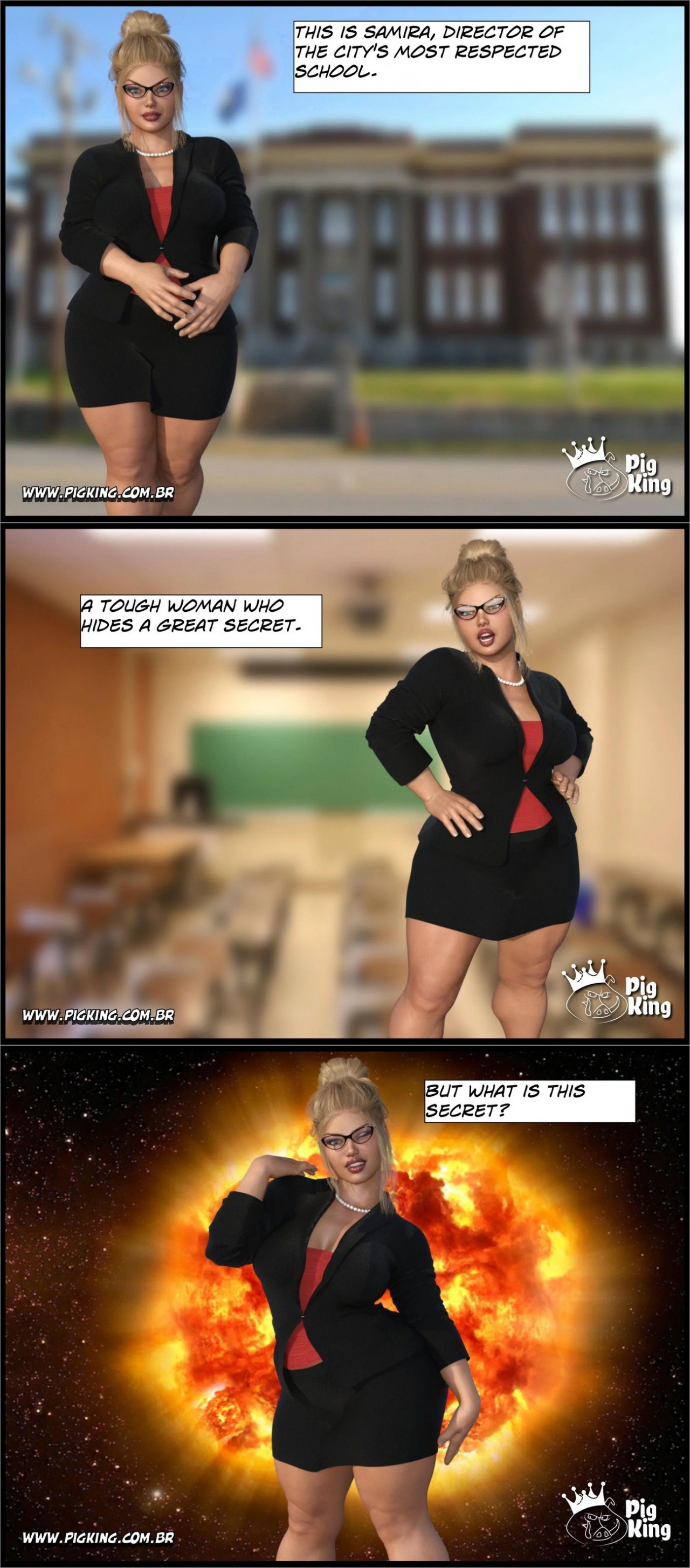 An Insatiable School Principle: Samira Porn Comic english 02