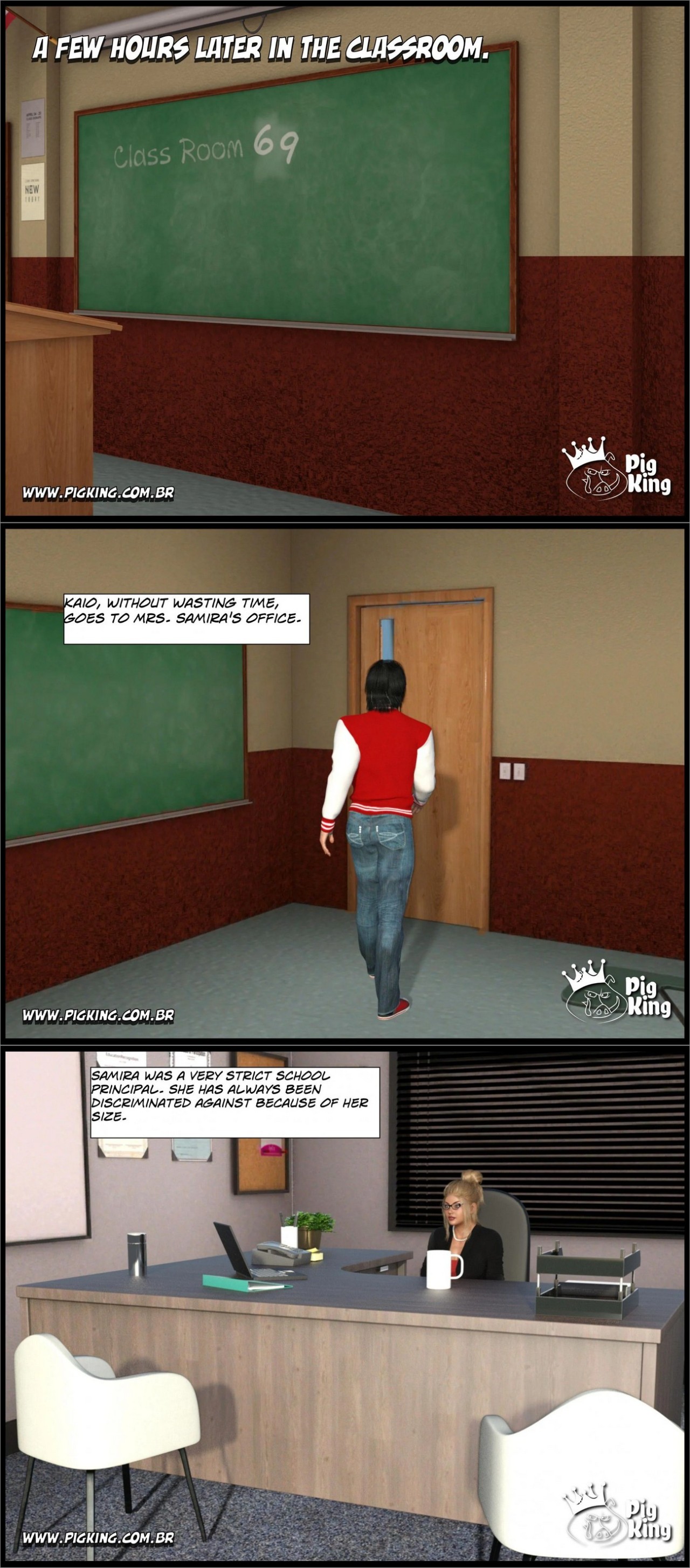 An Insatiable School Principle: Samira Porn Comic english 06