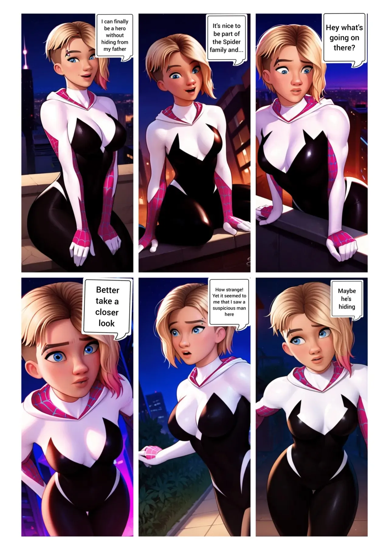 Bondage Comic Spider Gwen: A Rescue Always Has a Price Porn Comic english  01 - The Hentai