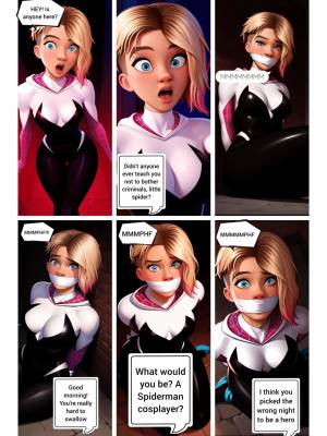 Bondage Comic Spider Gwen: A Rescue Always Has a Price Porn Comic english 03