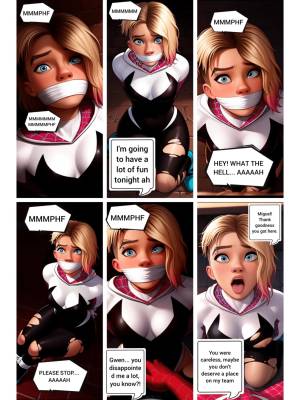 Bondage Comic Spider Gwen: A Rescue Always Has a Price Porn Comic english 04