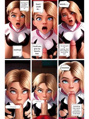 Bondage Comic Spider Gwen: A Rescue Always Has a Price Porn Comic english 05