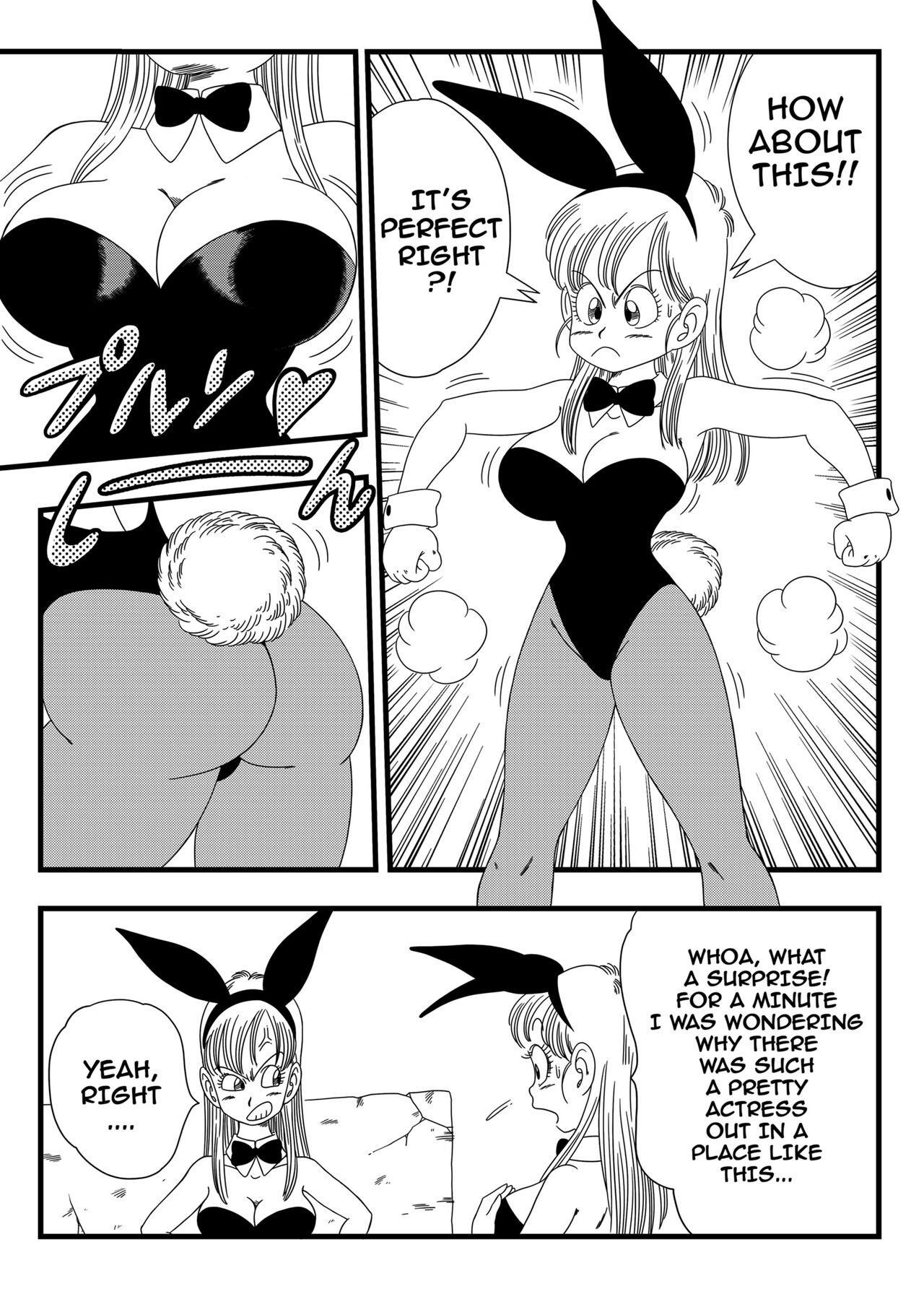 Dagon Ball: Bunny Girl Transformation Porn Comic english 05