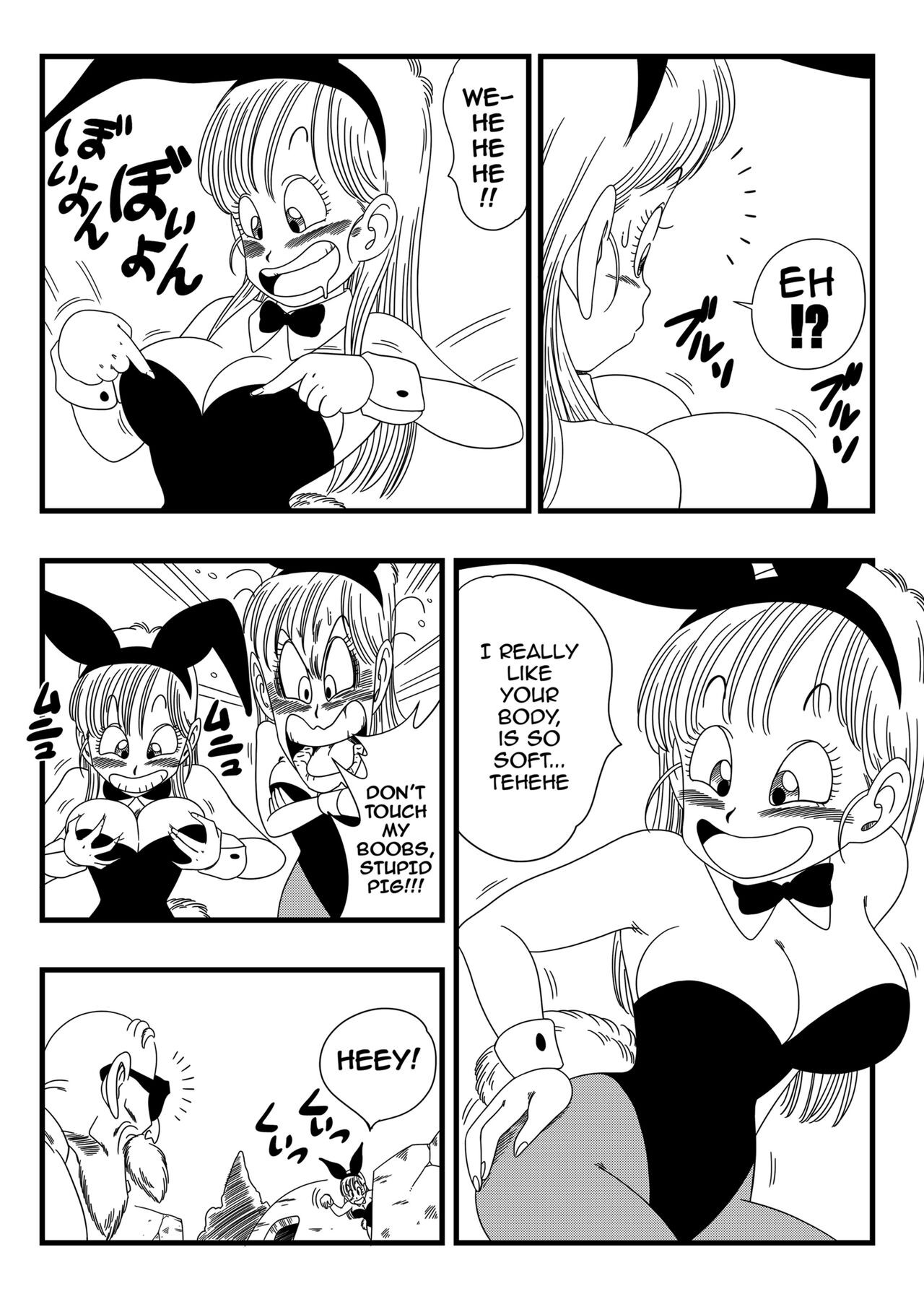 Dagon Ball: Bunny Girl Transformation Porn Comic english 06