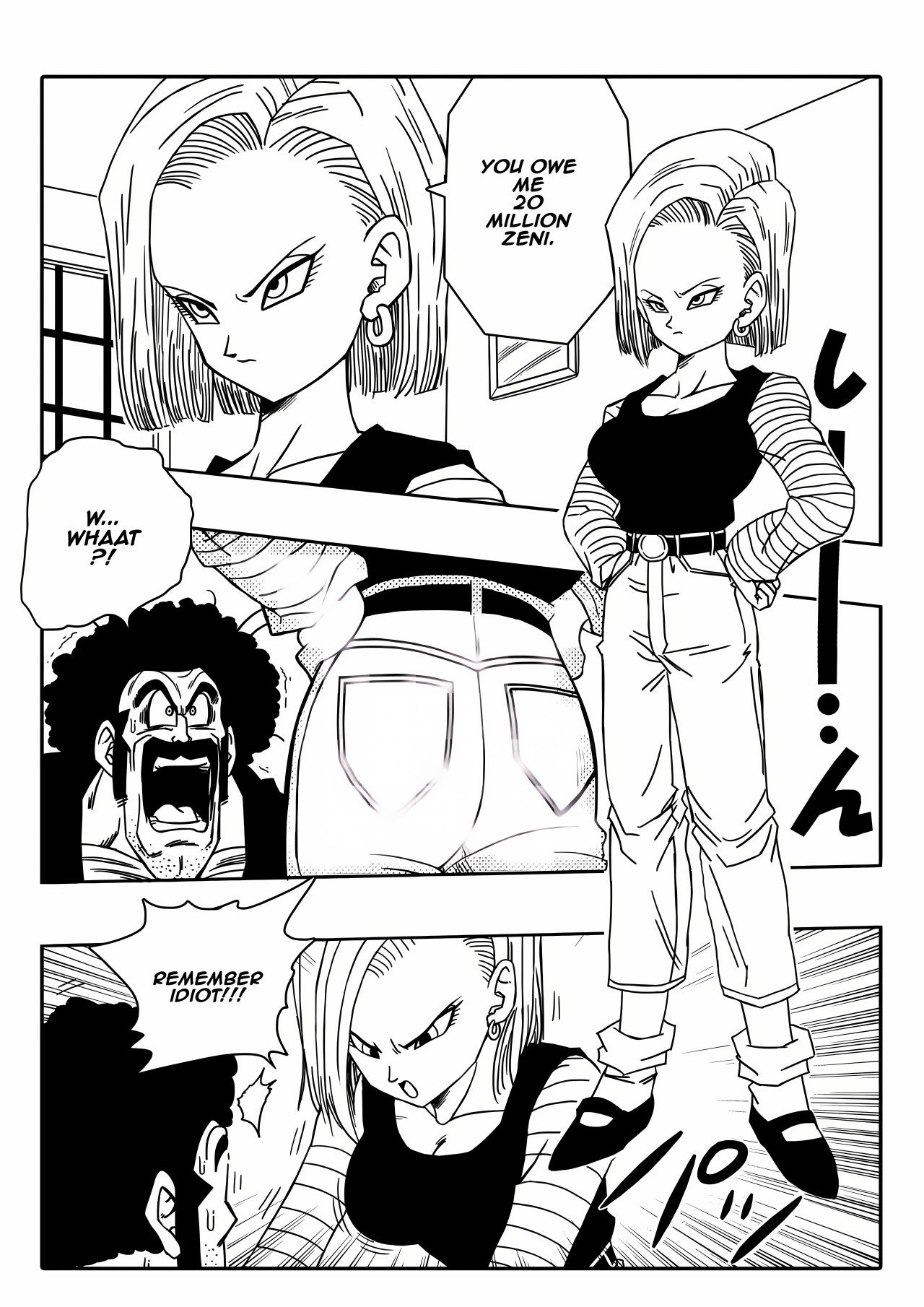 Dagon Ball: Mr. Satan vs Android N18 Porn Comic english 03