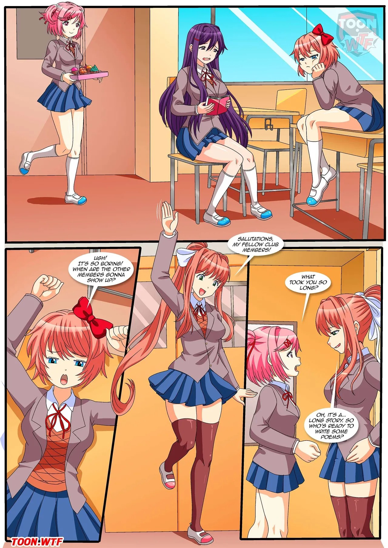 Doki doki literature club hentai comics