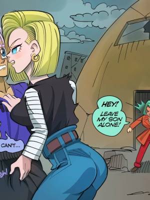 Future Saga: Android 18 vs Bulma And Trunks Porn Comic english 04