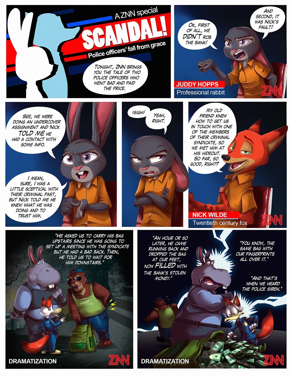 Guilty! Judy & Nick Go To Jail Porn Comic english 03