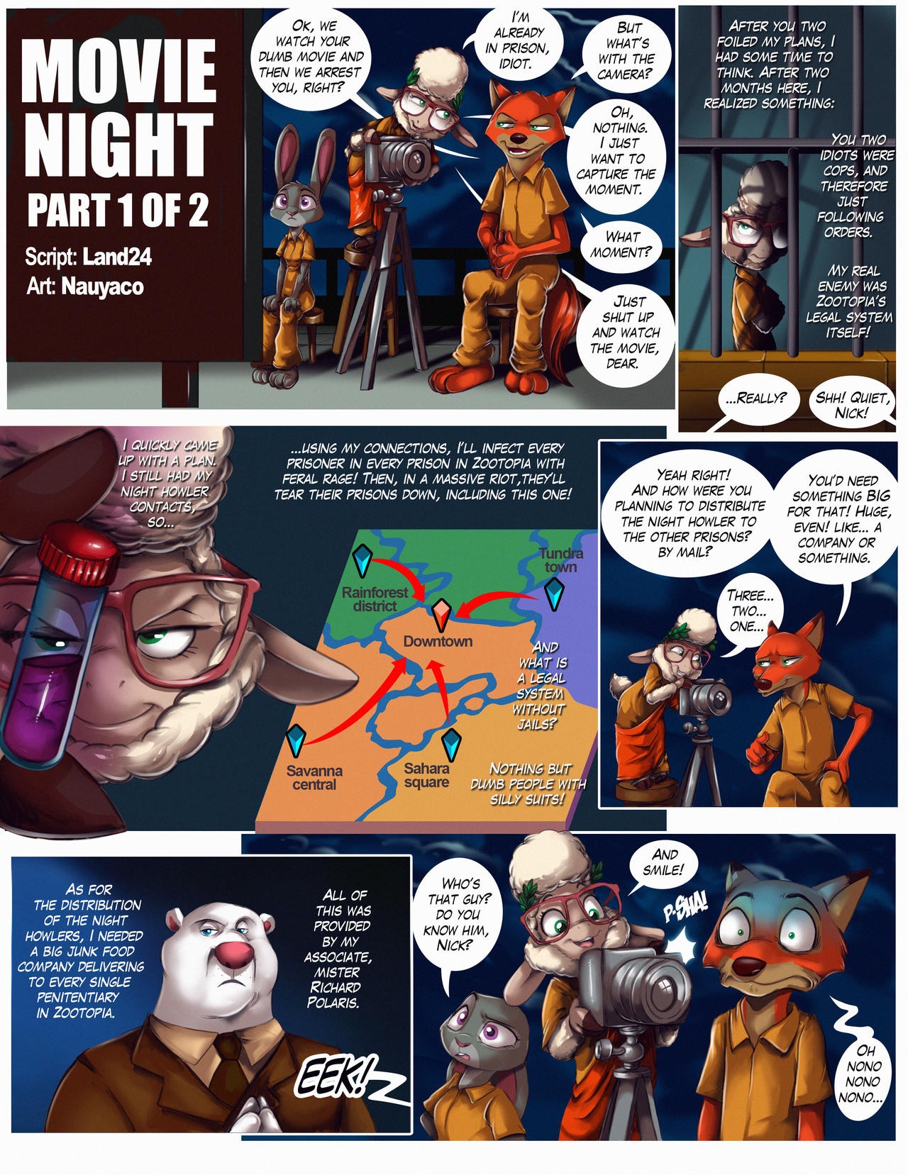 Guilty! Judy & Nick Go To Jail Porn Comic english 25