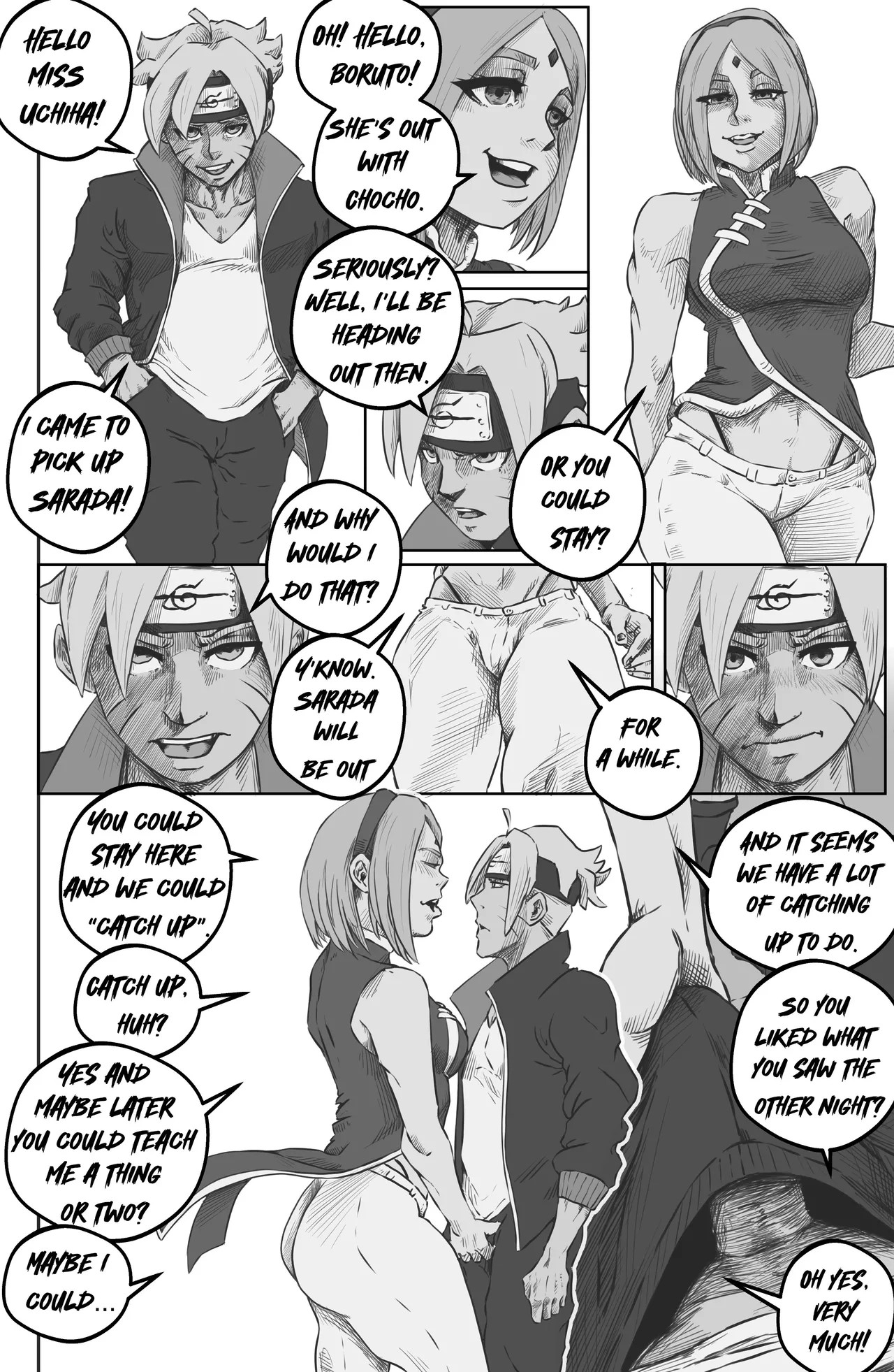 Lonely Sakura Porn Comic english 06