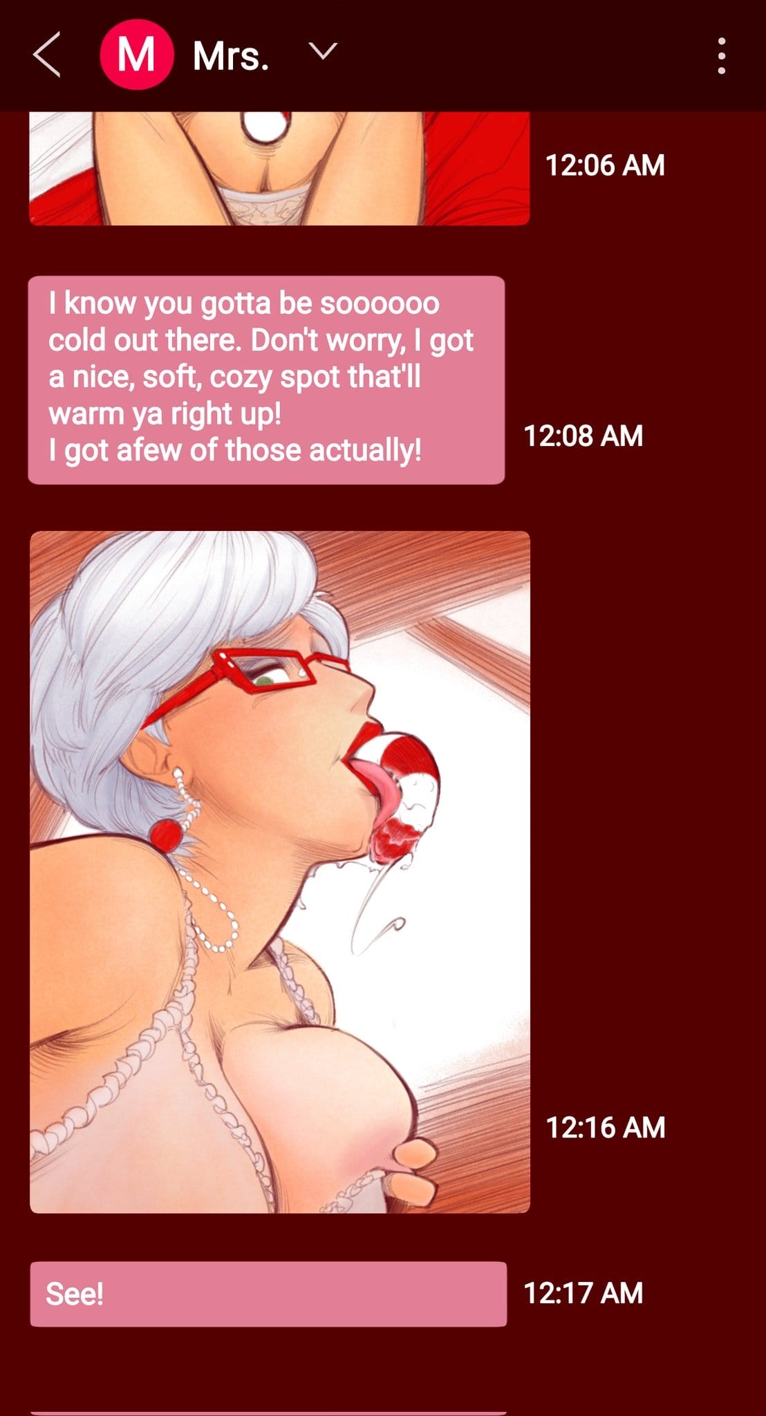 Mrs. Claus’ Midnight Messages Porn Comic english 03