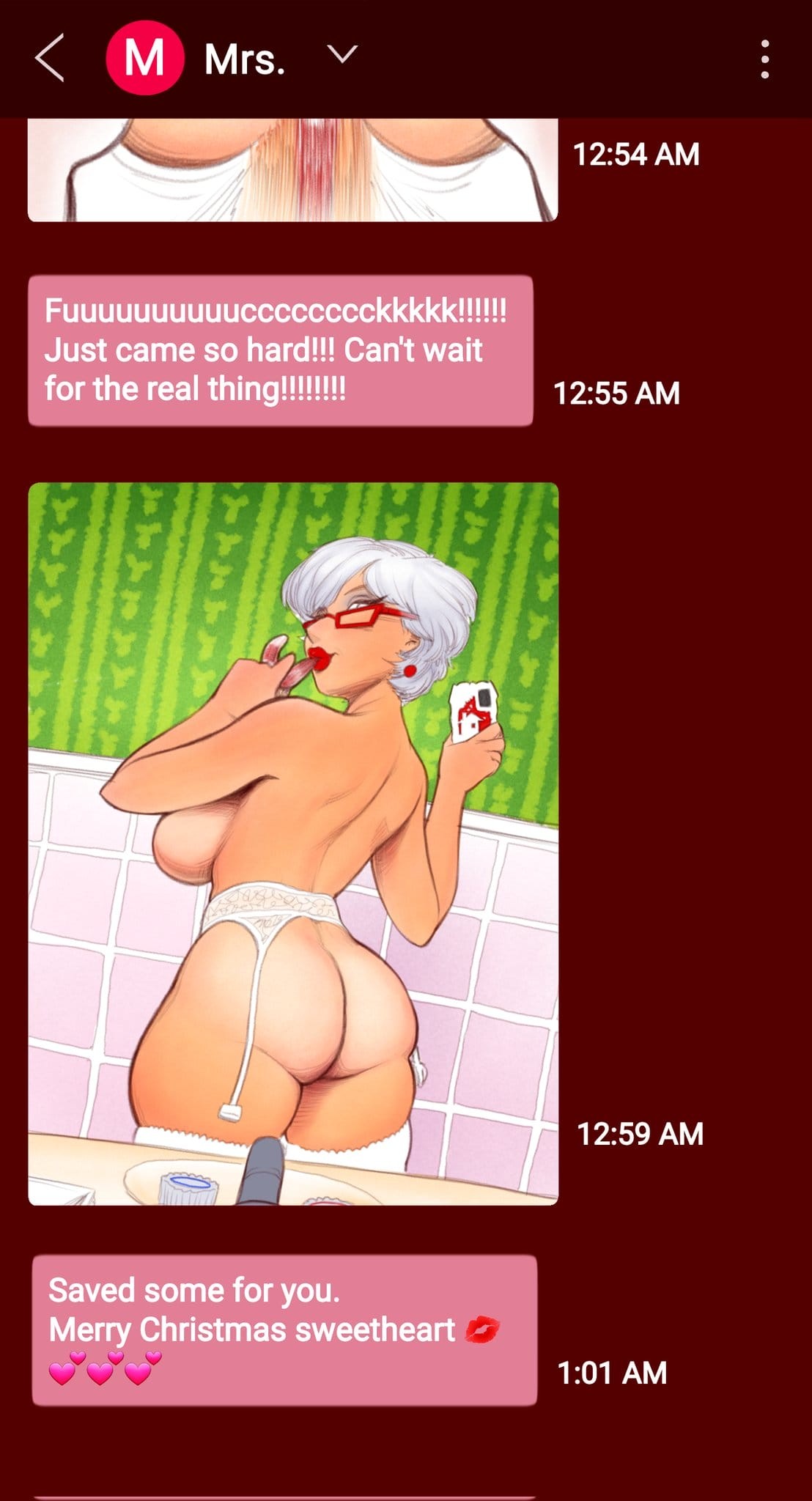 Mrs. Claus’ Midnight Messages Porn Comic english 09