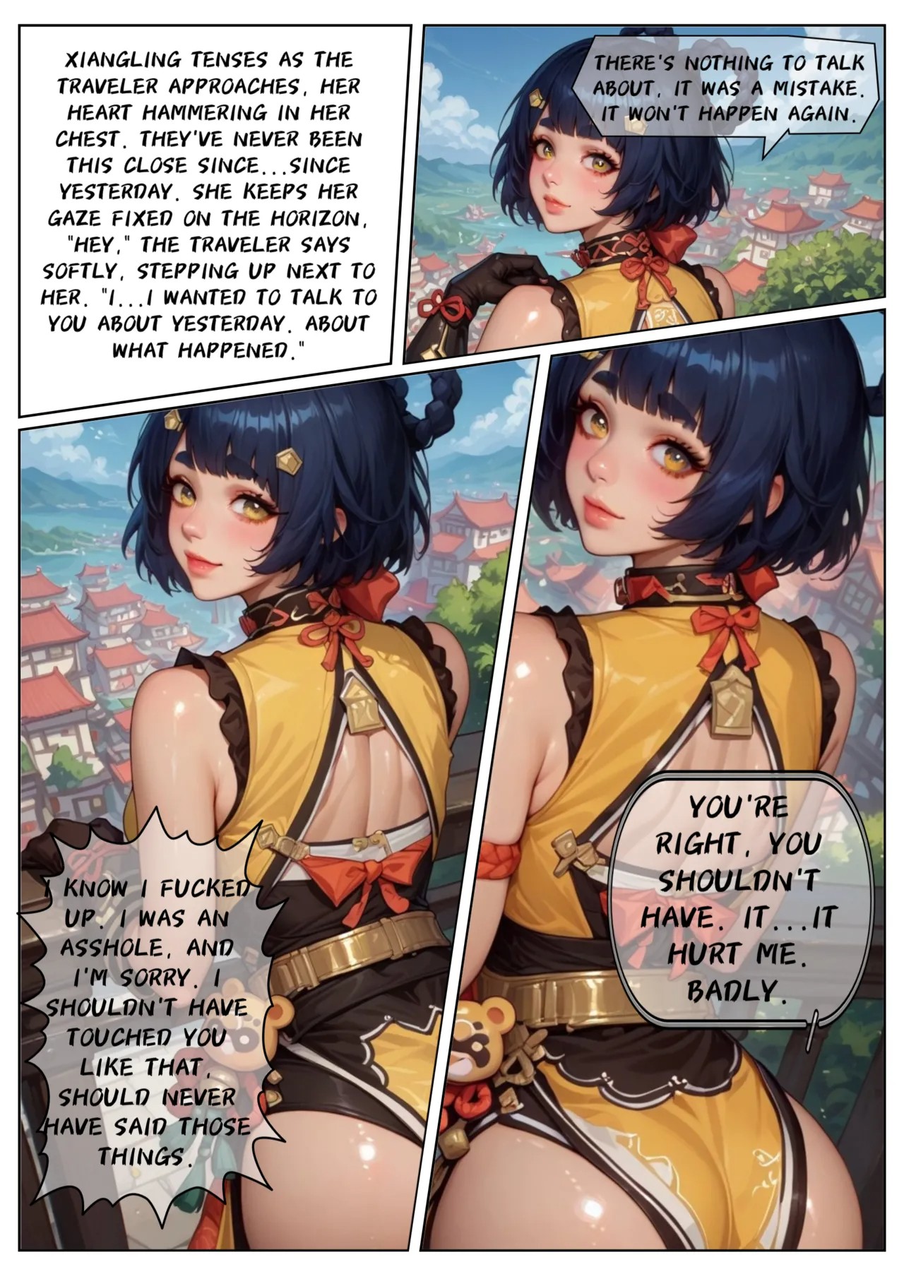 Shattered Trust: Xiangling's Dark Descent Part 2 Porn Comic english 02