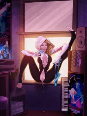 Spider Gwen: Naughty Adventures In Super Whoreing Part 2  Porn Comic english 14