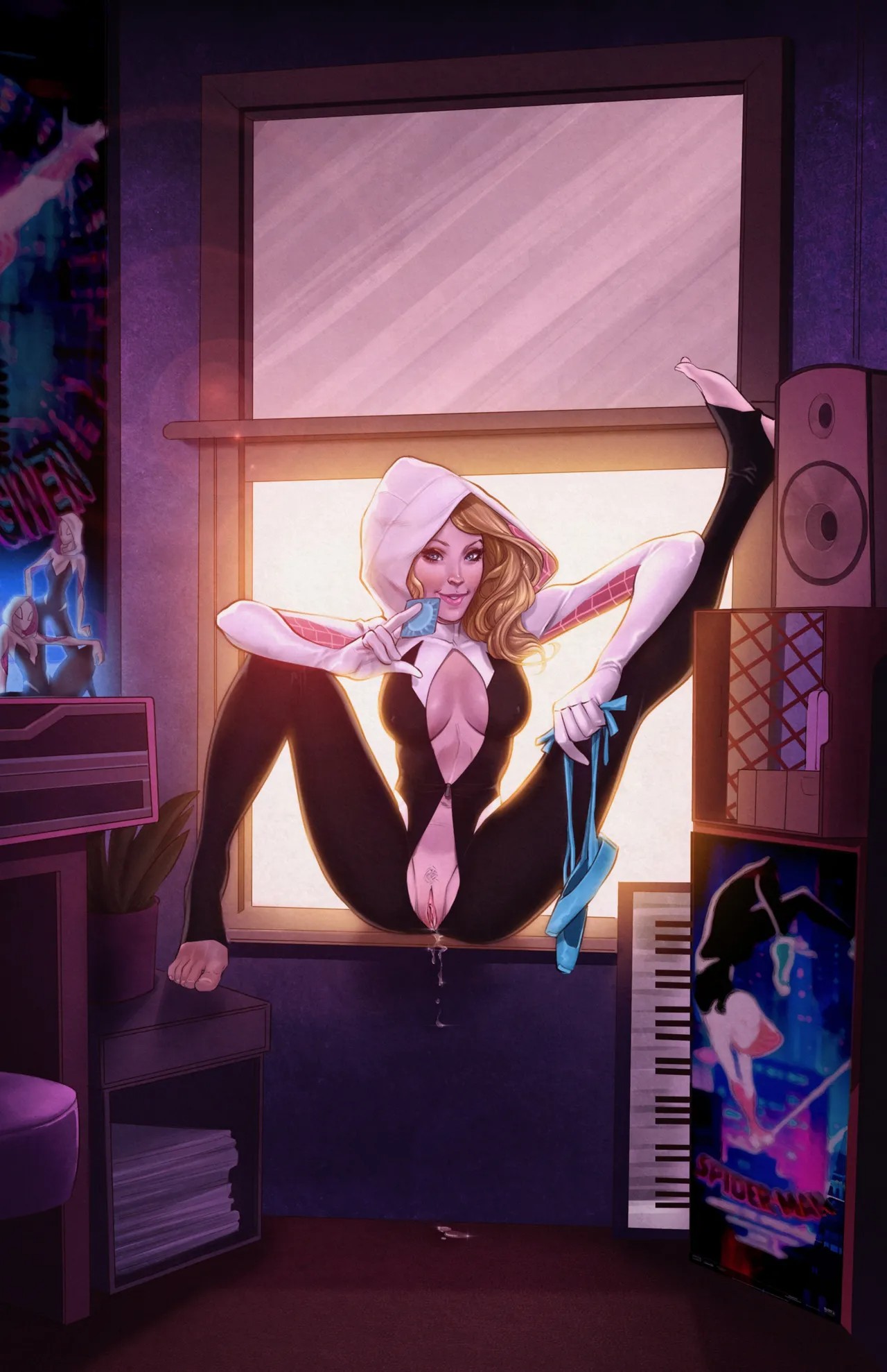 Spider Gwen: Naughty Adventures In Super Whoreing Part 2  Porn Comic english 14