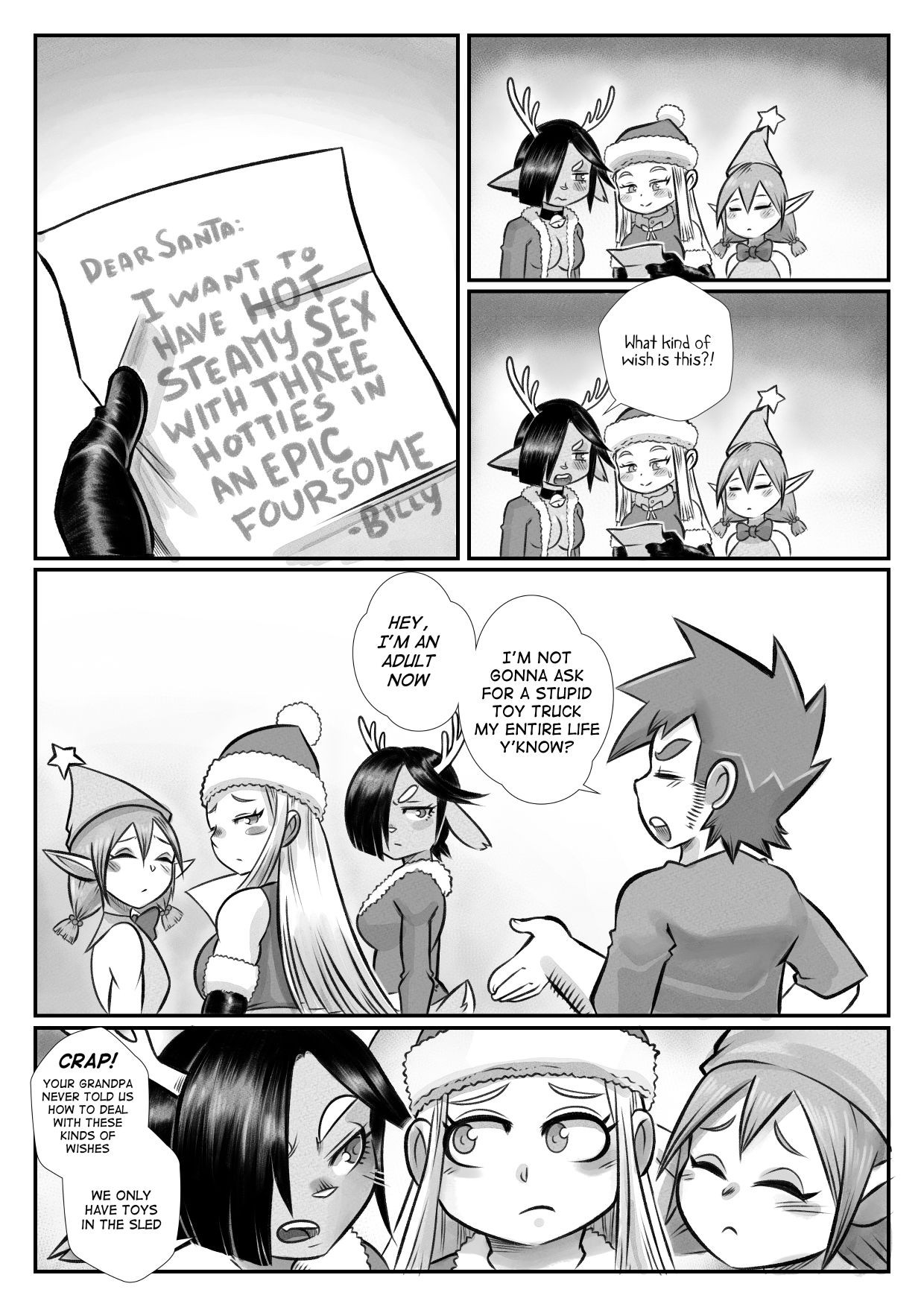 The Christmas Three Porn Comic english 11