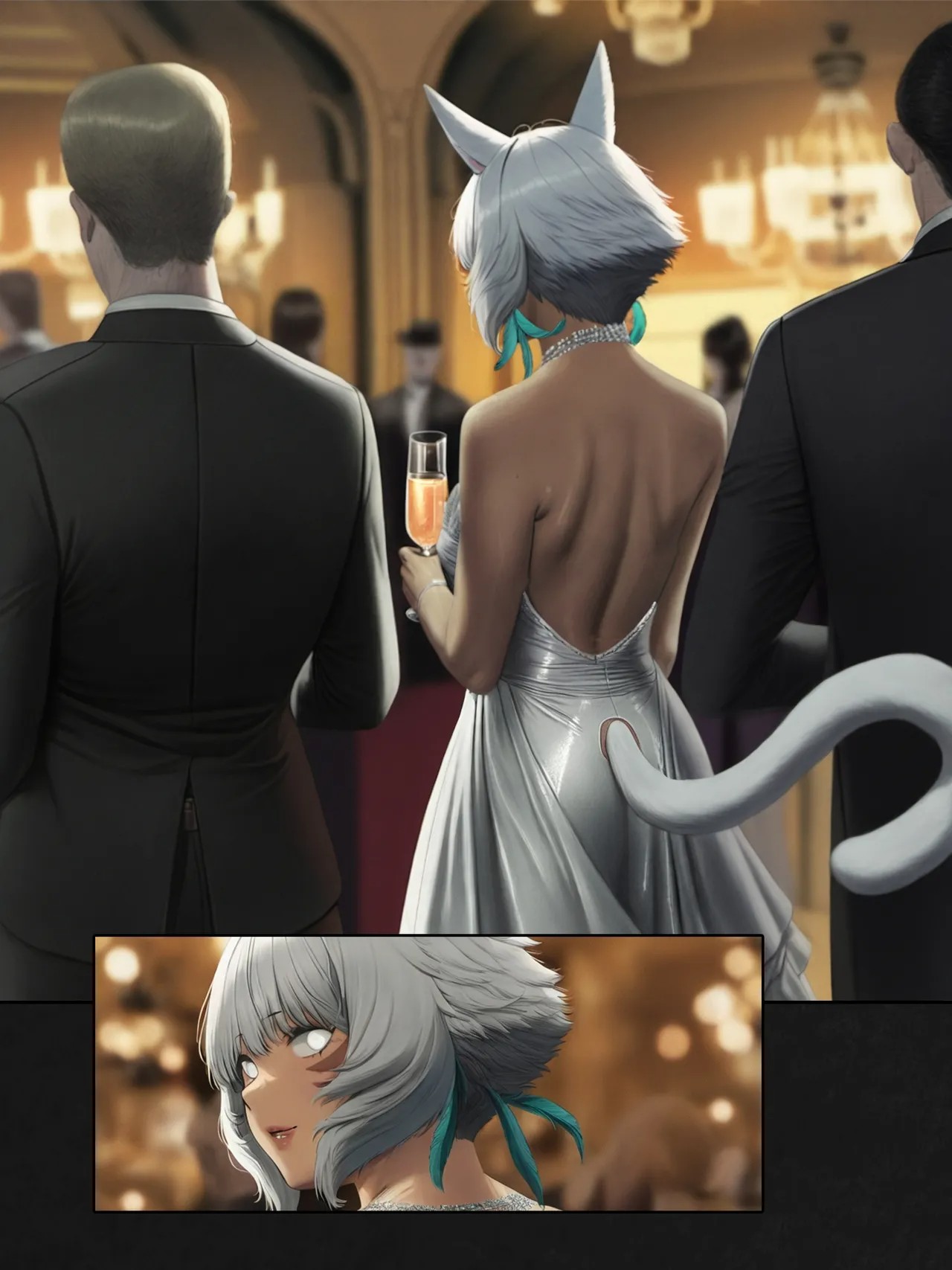 The Silk Between Us: That Time When I Literally Had Sex with Y'Shtola Through Silk Porn Comic english 07