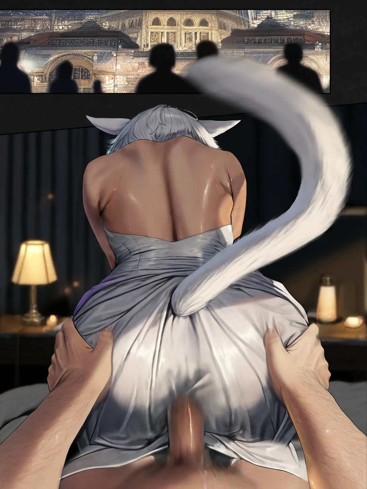 The Silk Between Us: That Time When I Literally Had Sex with Y'Shtola Through Silk Porn Comic english 20