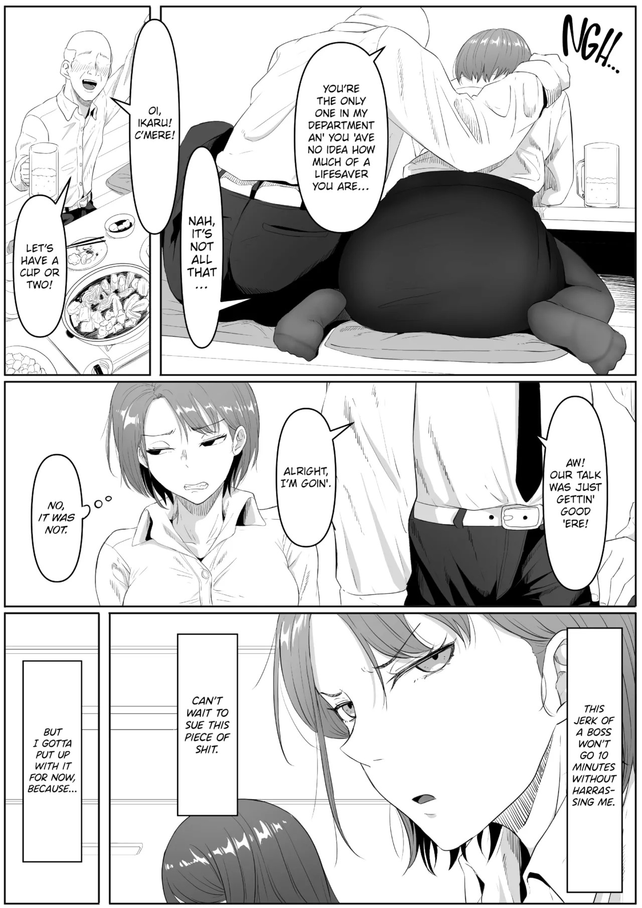 The Submissive Office Lady Porn Comic english 03