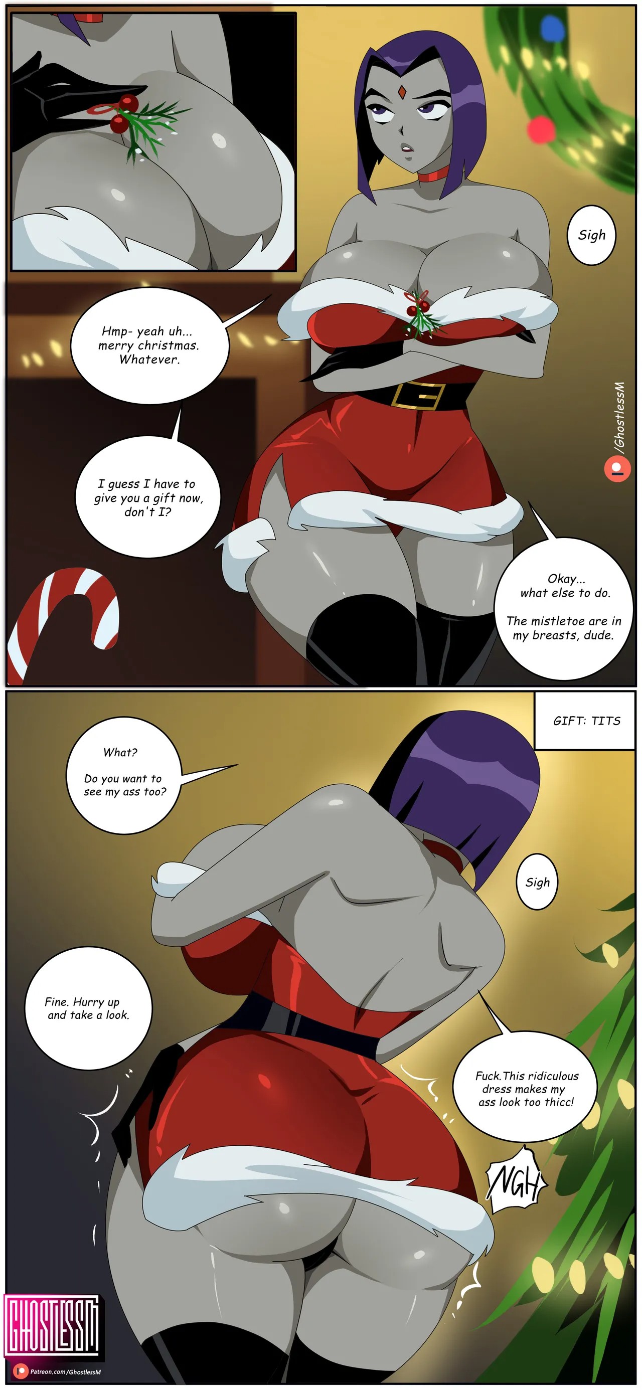 Under the Mistletoe By Ghostlessm Porn Comic english 03