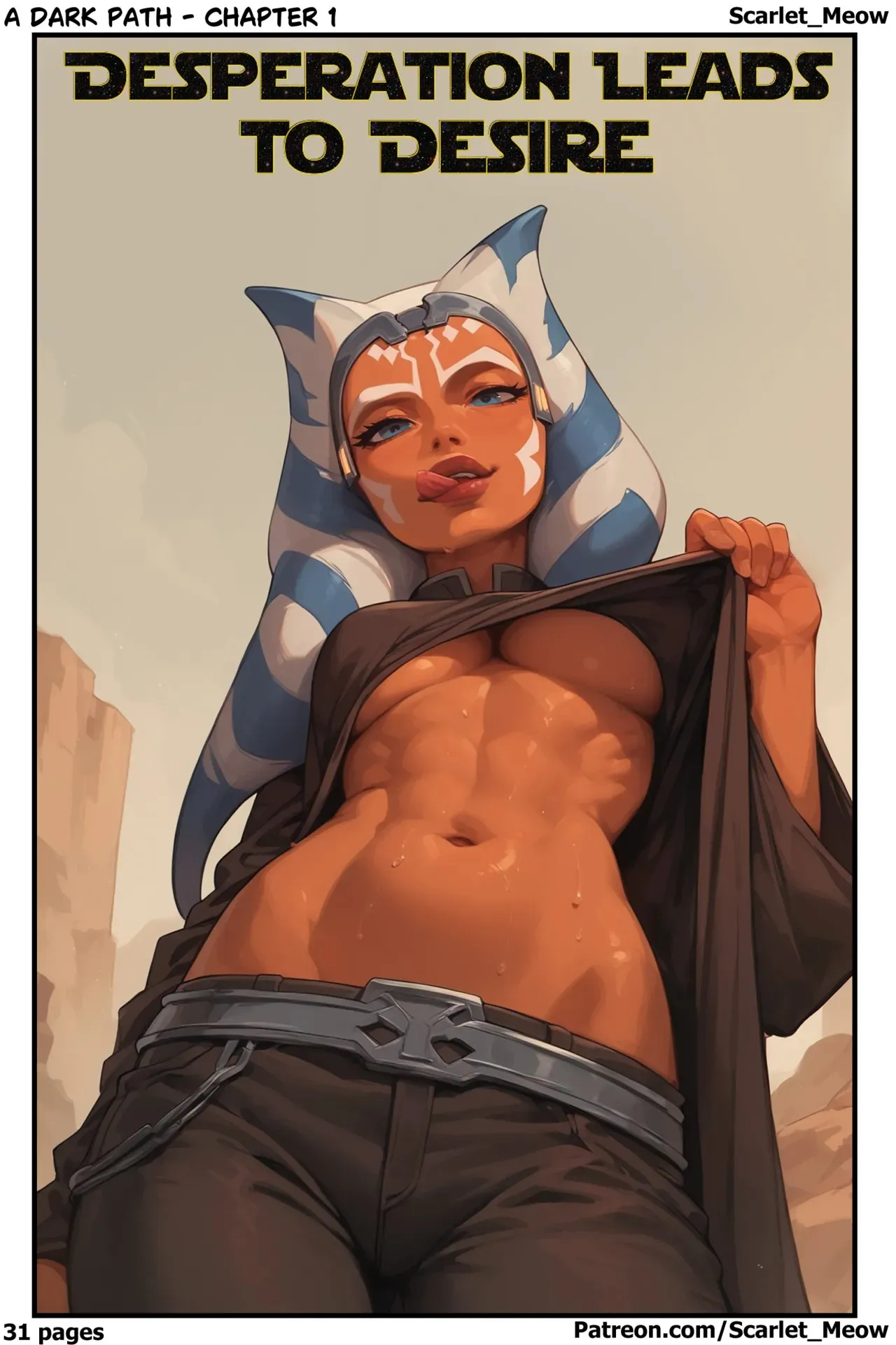 A Dark Path 1: Desperation Leads To Desire (Star Wars) [Scarlet_Meow] -  English - Porn Comic