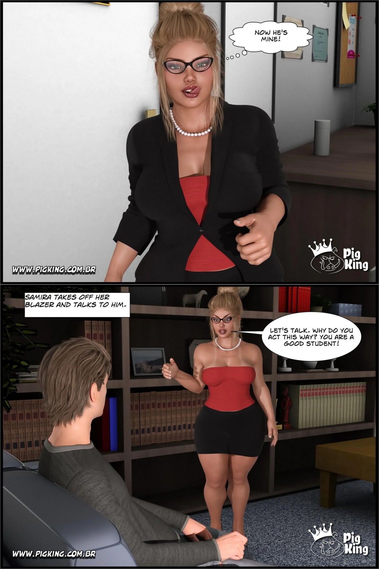 An Insatiable School Principle Part 2: Amnesia - Samira Porn Comic english 07