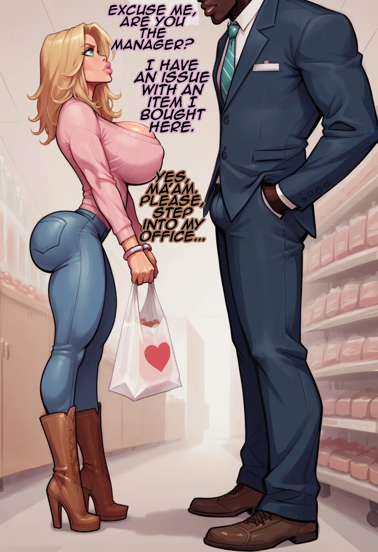 Bianca Blackwood at a boutique