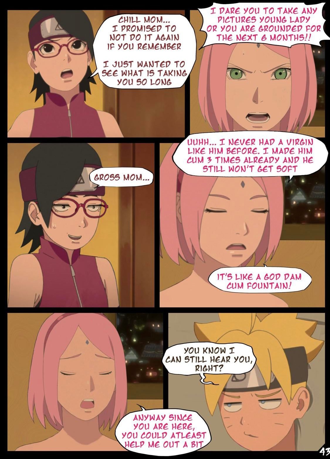 Boruto's Birthday Clash Porn Comic english 44