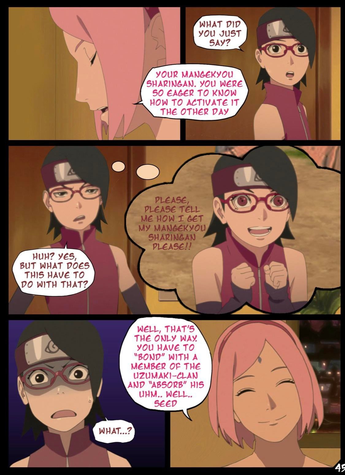 Boruto's Birthday Clash Porn Comic english 46