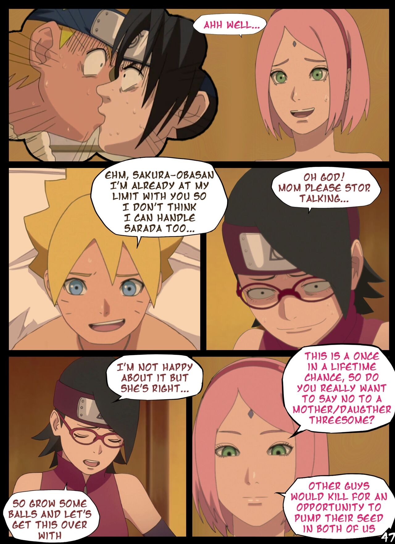 Boruto's Birthday Clash Porn Comic english 48