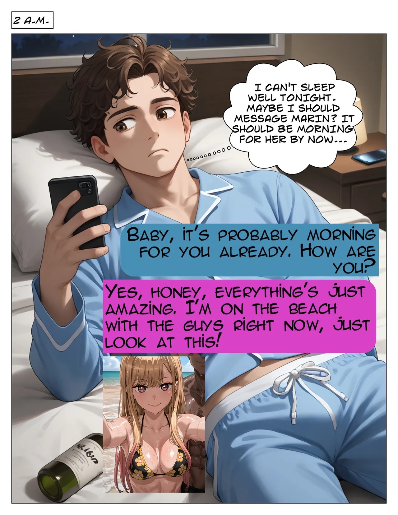 Girlfriend On Vacation Porn Comic english 11