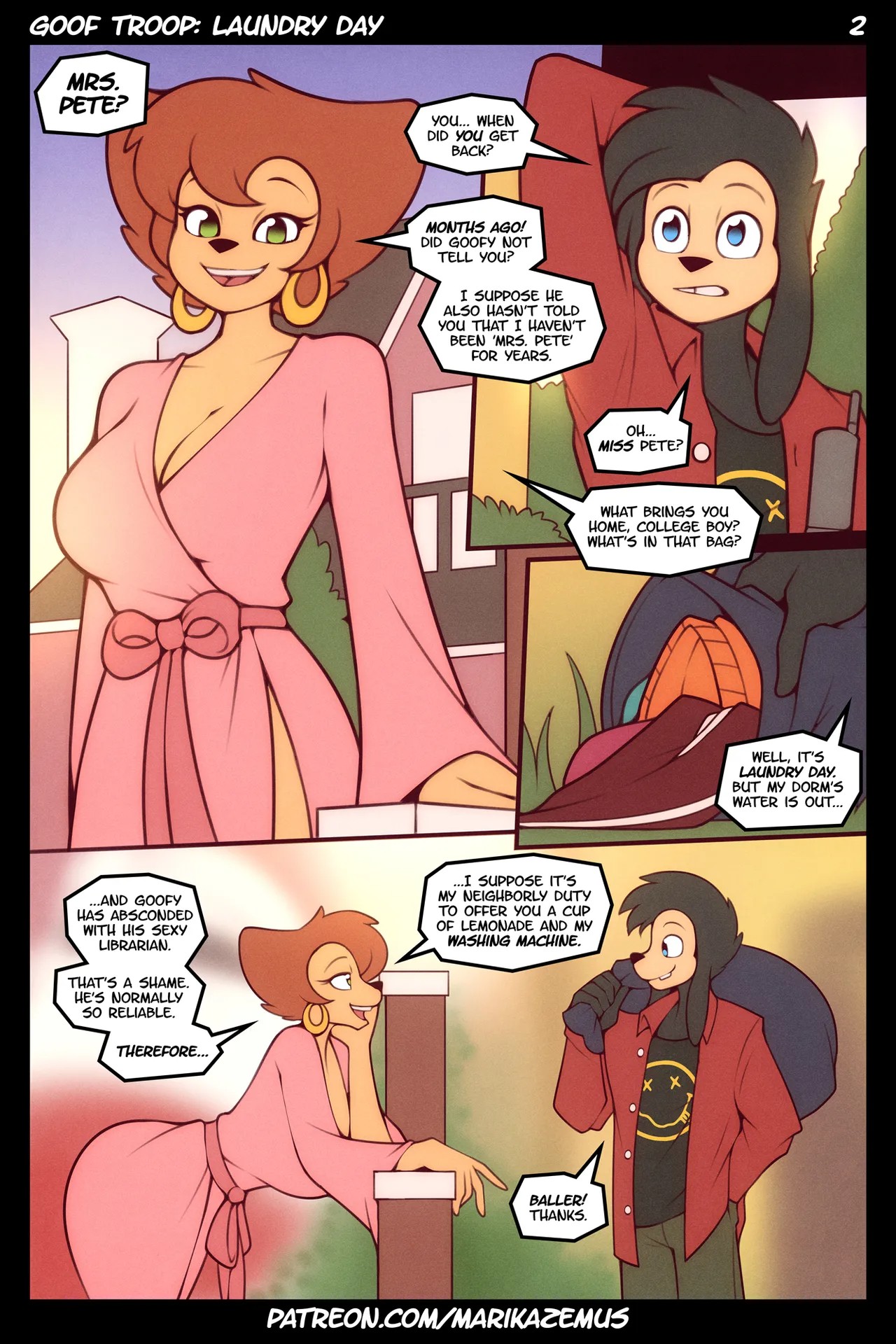 Goof Troop: Laundry Day Porn Comic english 03