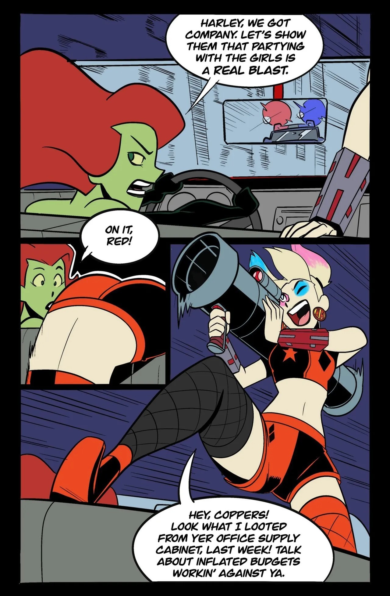 Harley/Ivy: Getaway Porn Comic english 02