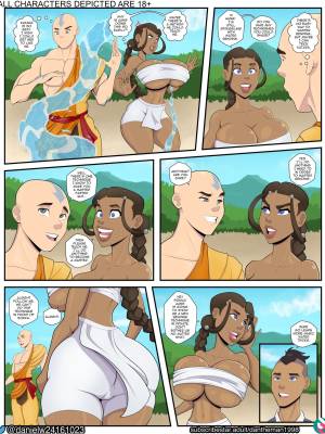 Katara's Bending Lesson Porn Comic english 02