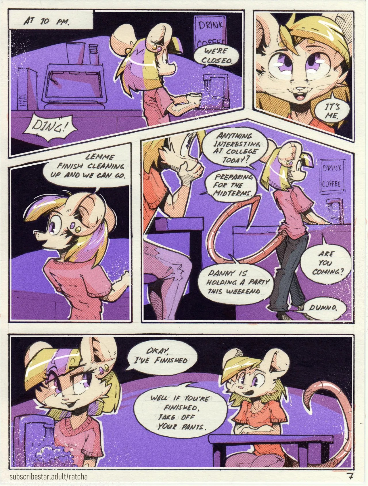 Lavender Coffee Porn Comic english 07