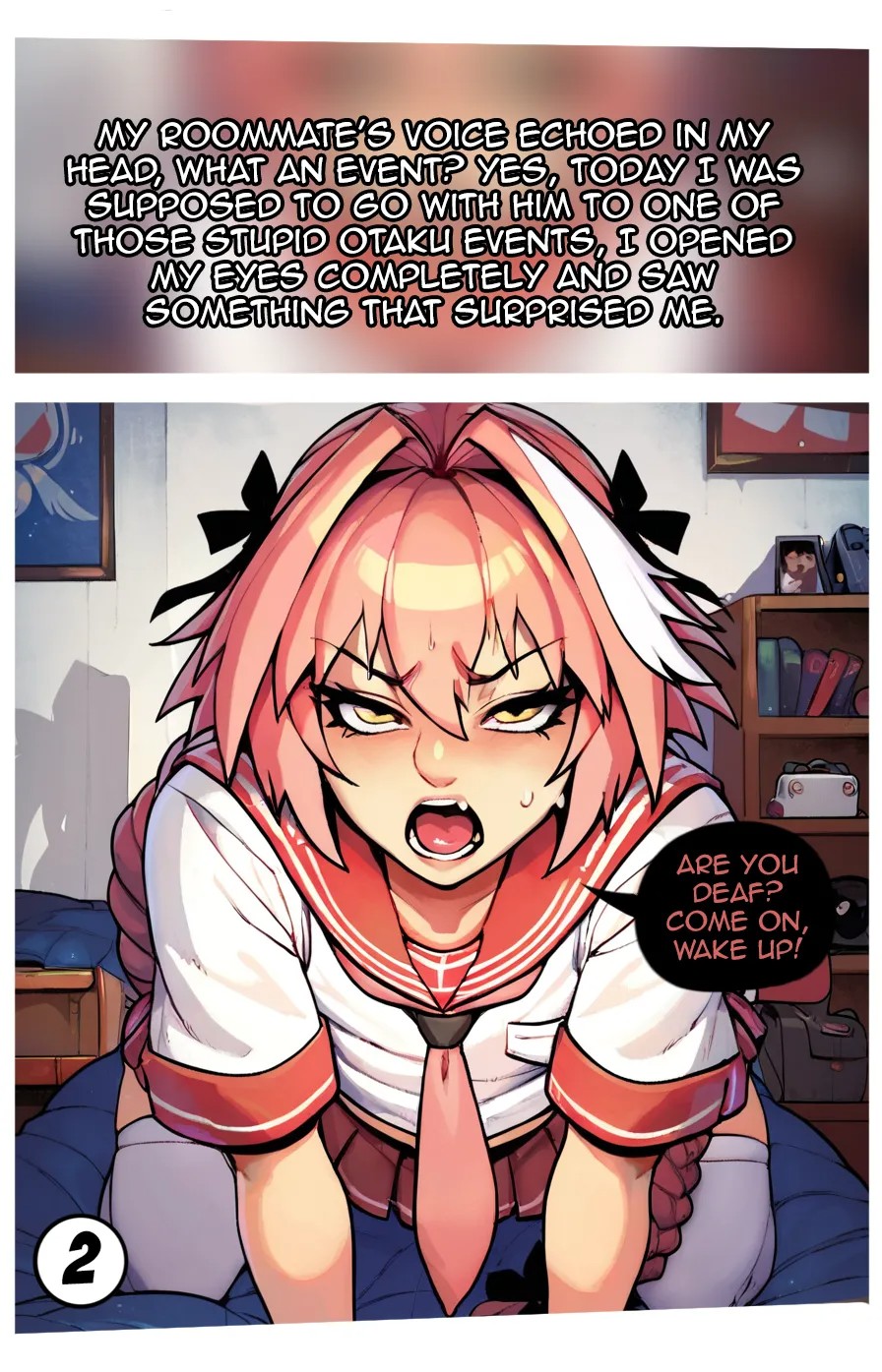 My Roommate Is a Trap Cosplayer Porn Comic english 03