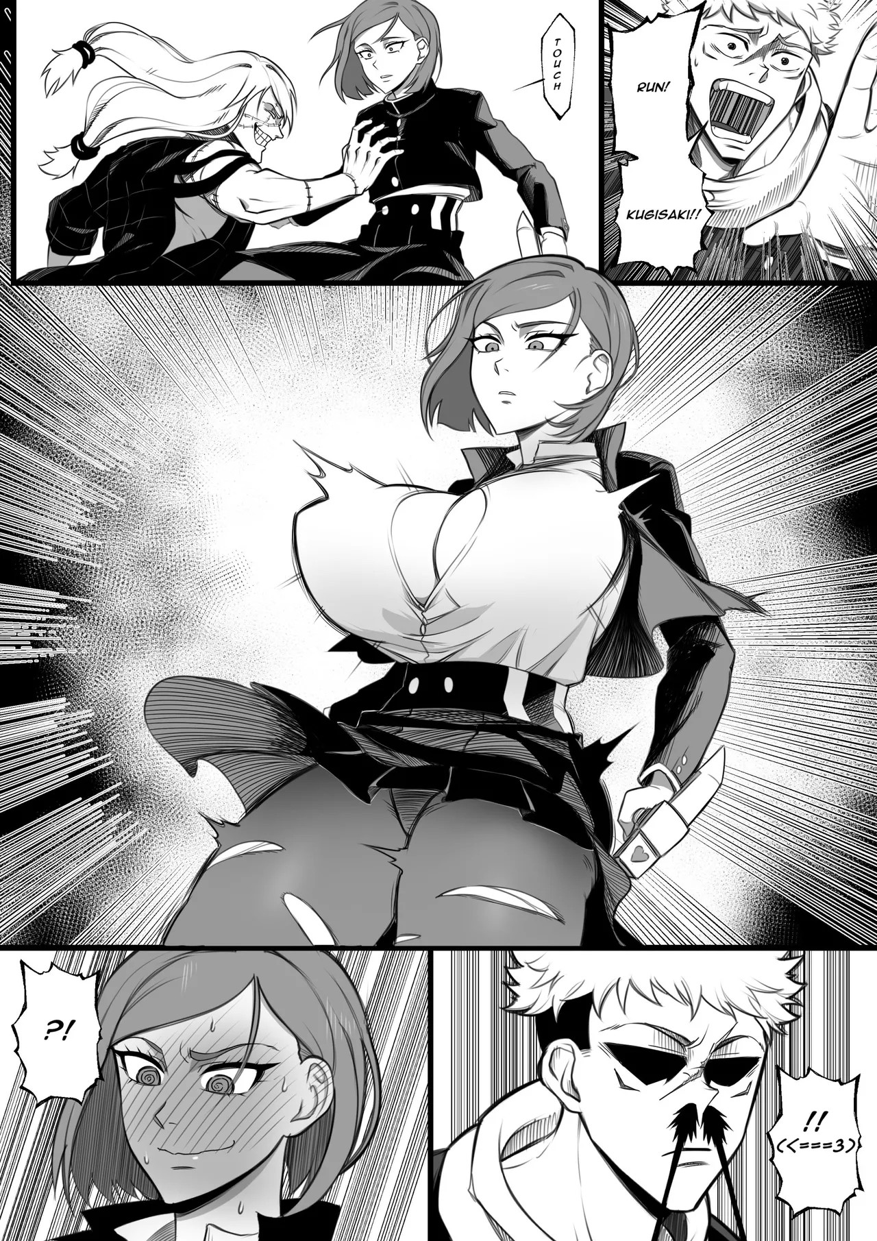 Queen Of Curses Ryomen "Kugisaki" Sukuna vs Itadori Yuji Porn Comic english 03