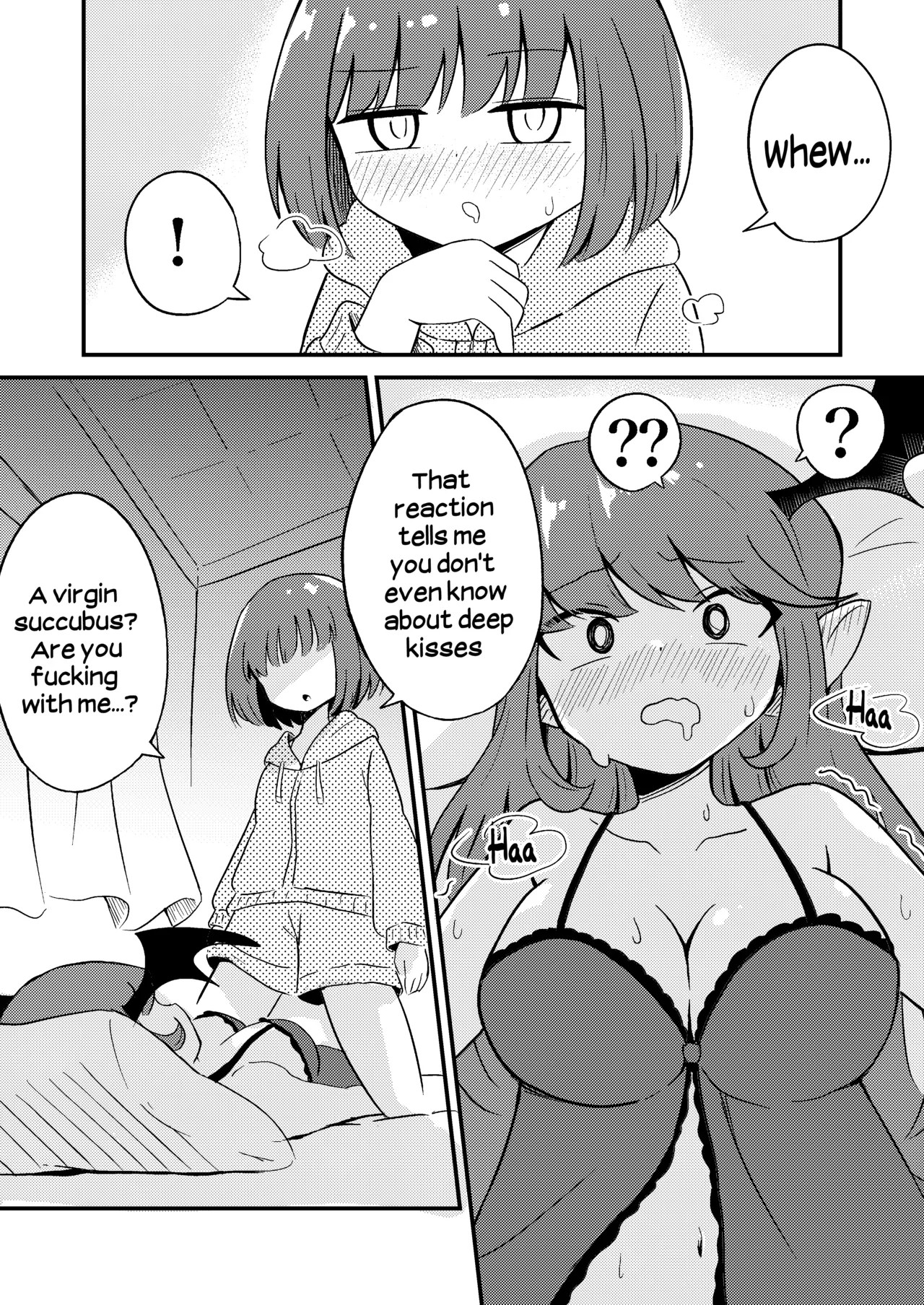 Teaching The Inexperienced Succubus a Lesson with Yuri Sex Porn Comic english 07