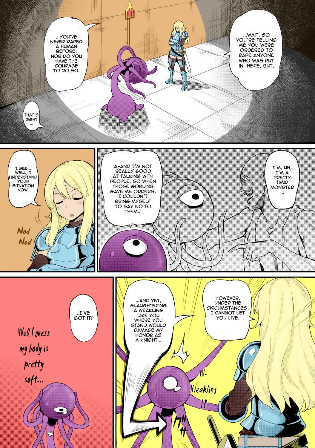 Tentacles Training Porn Comic english 03