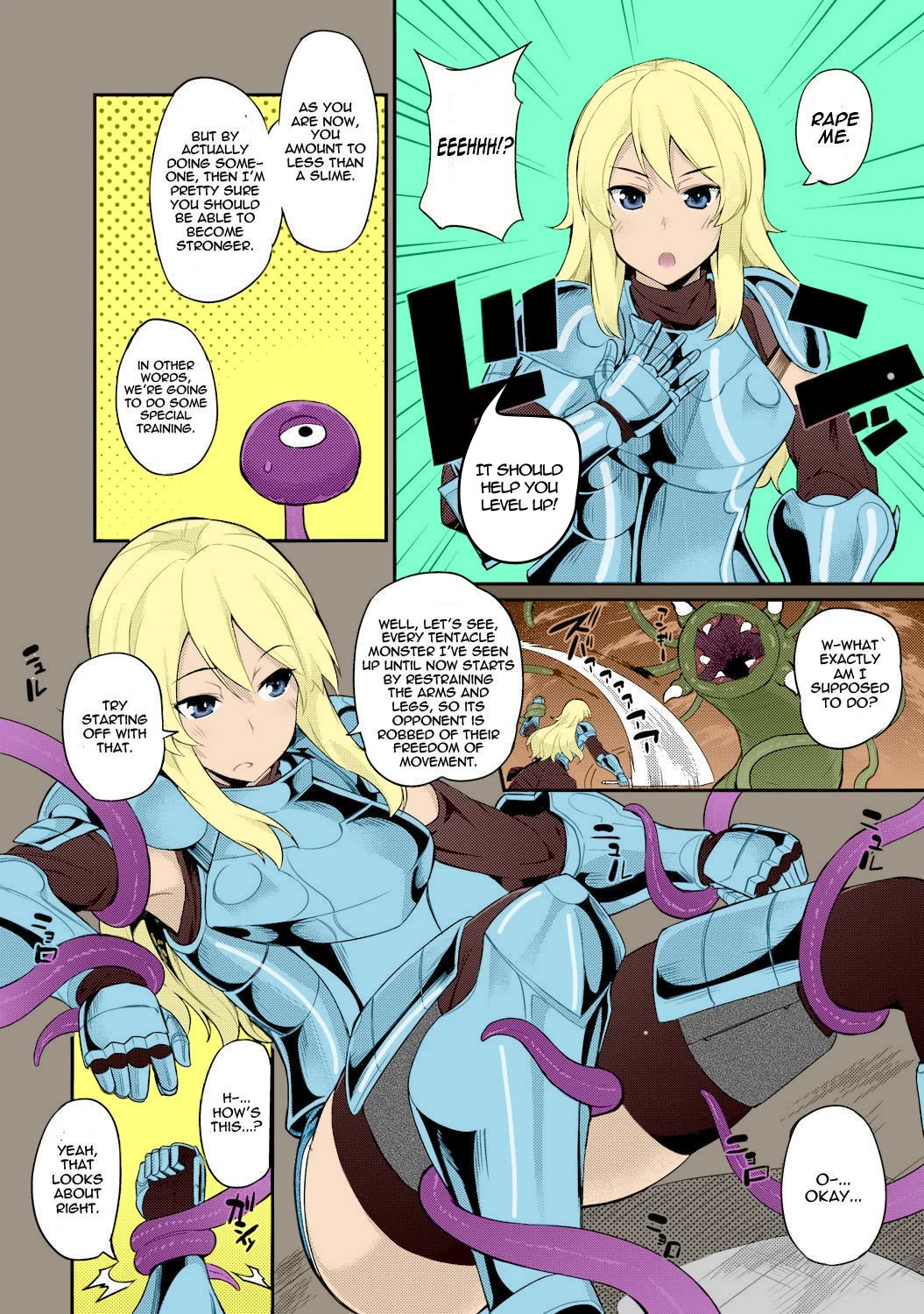 Tentacles Training Porn Comic english 04