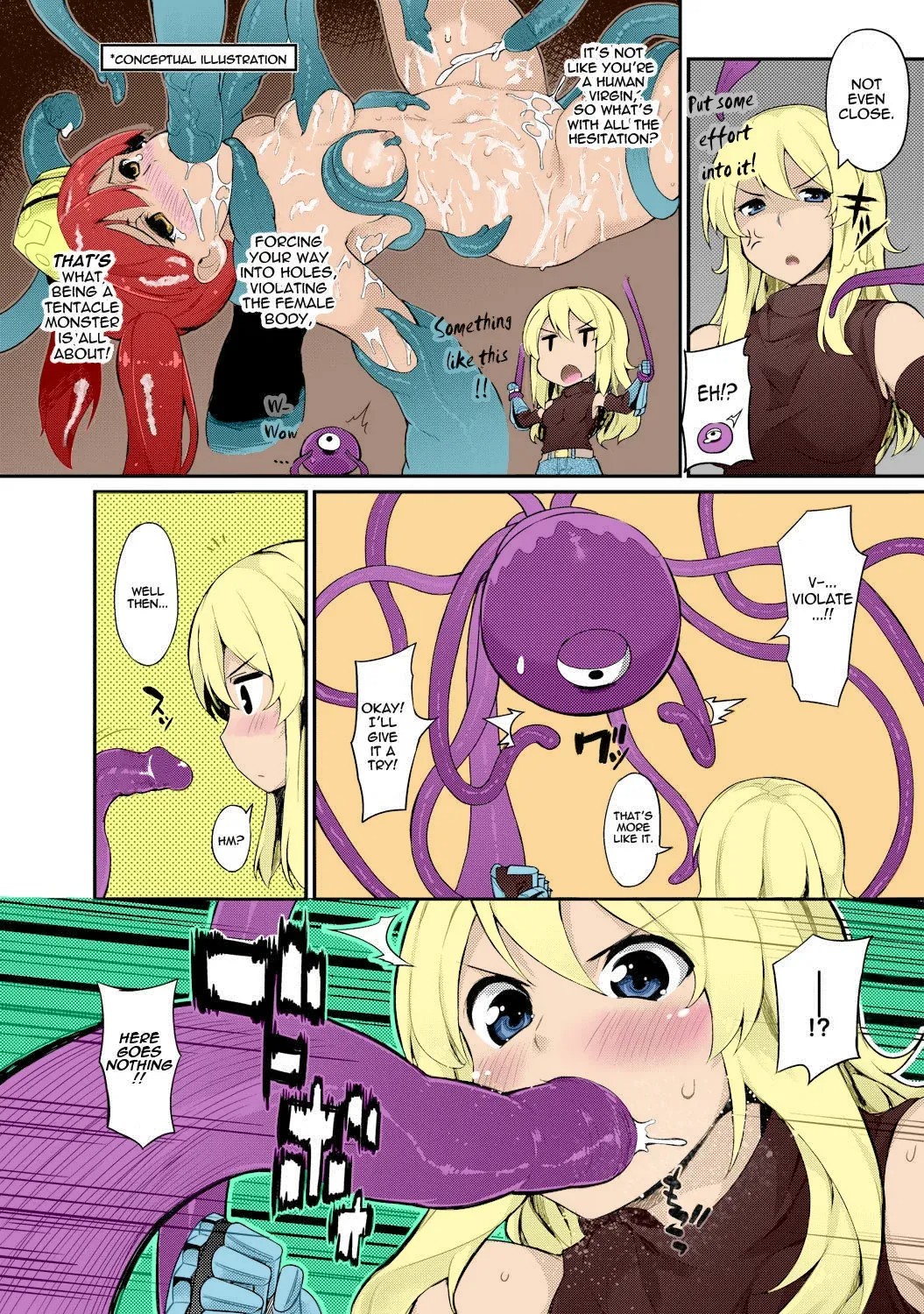 Tentacles Training Porn Comic english 06