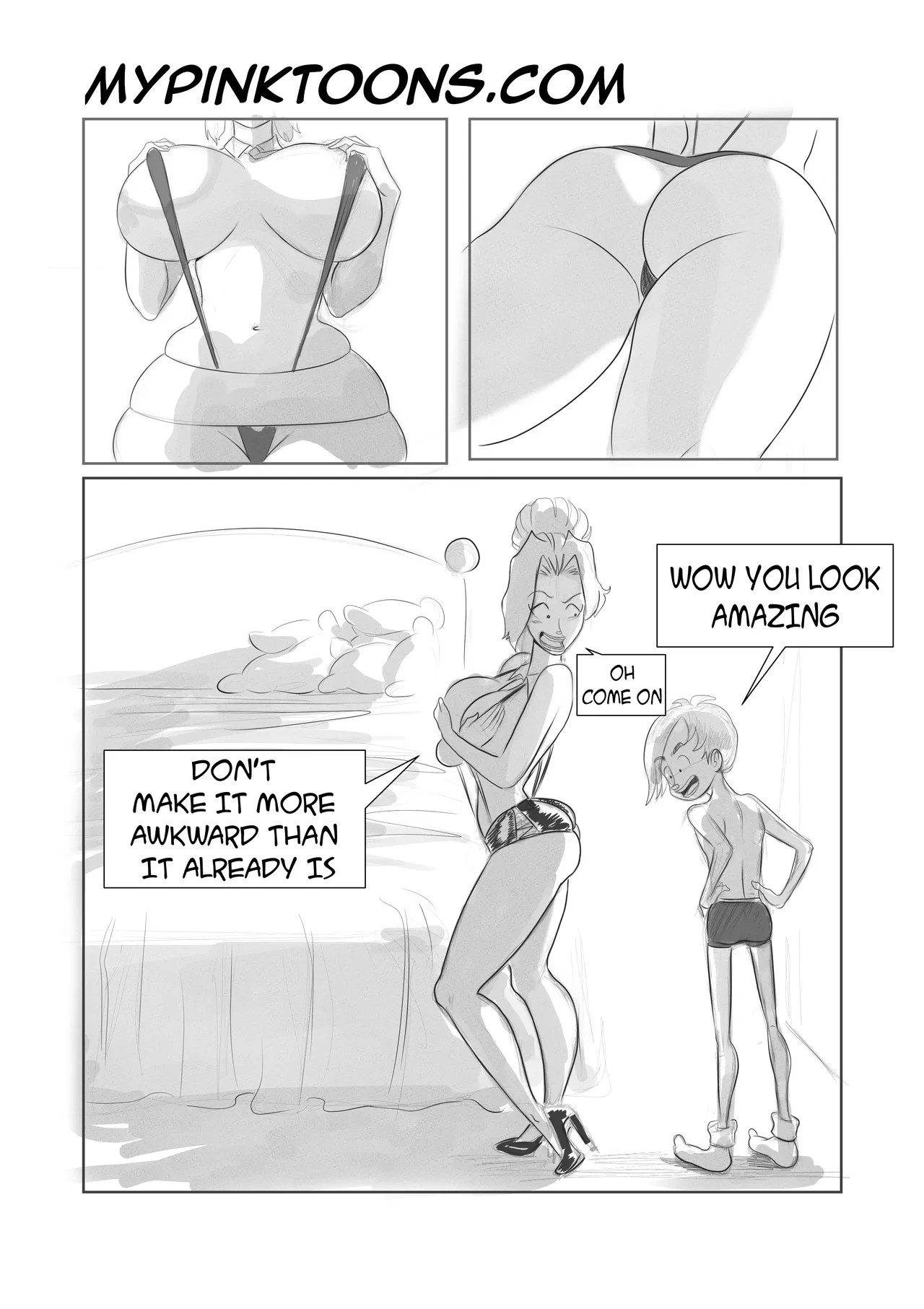 A Night With Mom Porn Comic english 19